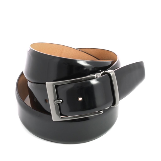 Picture of Black Brushed Calf Leather Belt - 3,5 cm. wide