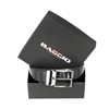 Picture of Black Brushed Calf Leather Belt - 3,5 cm. wide