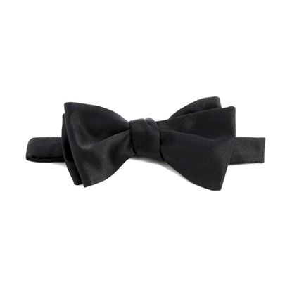 Picture of Black Silk Untied Bow Tie