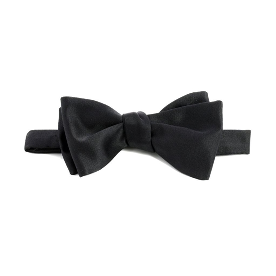 Picture of Black Silk Untied Bow Tie
