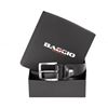 Picture of Black Smooth Welded Calf Leather Belt - 3,5 cm. wide