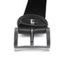 Picture of Black Smooth Welded Calf Leather Belt - 3,5 cm. wide
