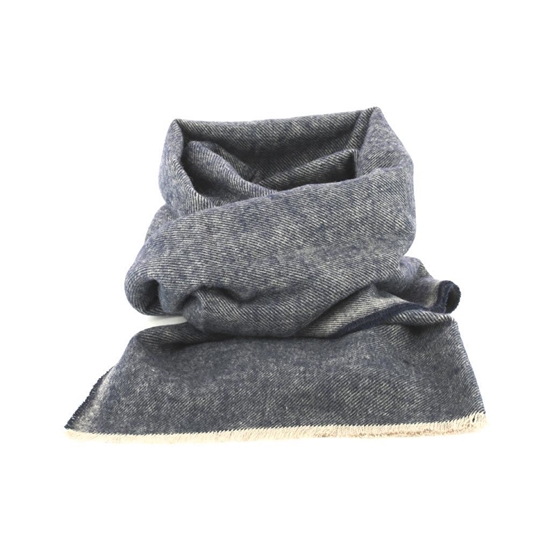 Picture of Blue & Grey Cotton Scarf