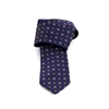 Picture of Blue Micro Patterned Jacquard Silk Tie - 7 cm. wide 