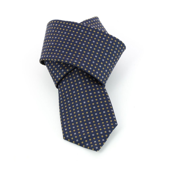 Picture of Blue Micro Patterned Silk Tie - 7 cm. wide 