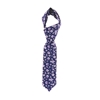 Picture of Blue/White/Violet Flowers Silk Tie - 7 cm. wide 