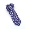 Picture of Blue/White/Violet Flowers Silk Tie - 7 cm. wide 