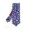 Picture of Blue/White/Violet Flowers Silk Tie - 7 cm. wide 