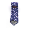Picture of Blue/White/Violet Flowers Silk Tie - 7 cm. wide 