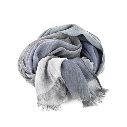 Picture of Blue & Grey Colors Stripes Scarf