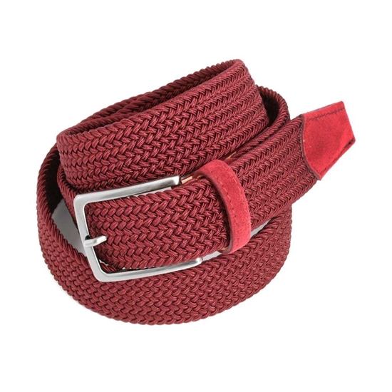 Picture of Bordeaux Braided Belt - 3,5 cm. wide