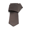 Picture of Brown Micro Patterned Jacquard Silk Tie - 7 cm. wide 
