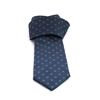 Picture of Classic Blue Micro Patterned Jacquard Silk Tie - 8 cm. wide