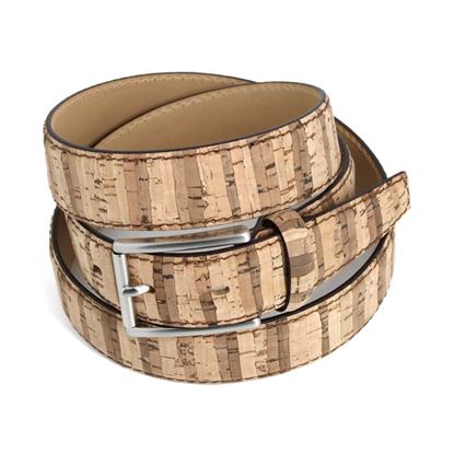 Picture of Cork Wood & Leather Belt - 3,5 cm. wide