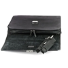 Picture of Ebony Wood & Black Leather Briefcase - One Compartment