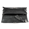 Picture of Ebony Wood & Black Leather Briefcase - One Compartment