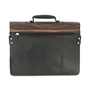 Picture of Ebony Wood & Black Leather Briefcase - One Compartment