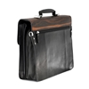 Picture of Ebony Wood & Black Leather Briefcase - One Compartment