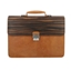 Picture of Ebony Wood & Honey Leather Briefcase - One Compartment