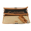 Picture of Ebony Wood & Honey Leather Briefcase - One Compartment