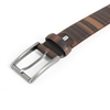 Picture of Ebony Wood & Leather Belt - 3,5 cm. wide