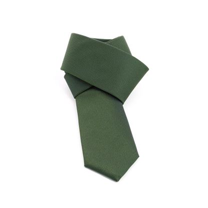 Picture of Green Striped Silk Tie - 7 cm. wide 
