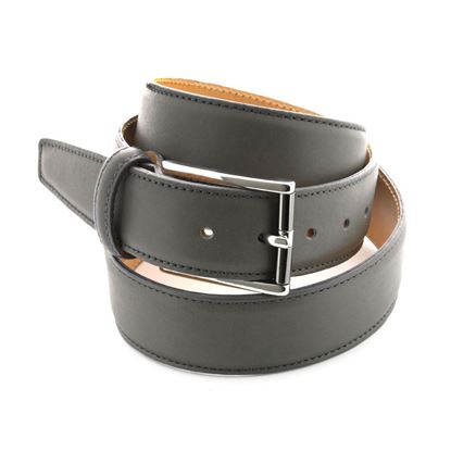 Picture of Grey Nappa Soft Calf Leather Belt - 3,5 cm. wide
