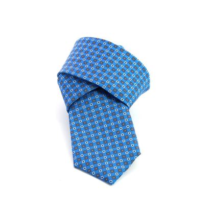 Picture of Light Blue Micro Patterned Silk Tie - 7 cm. wide 