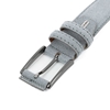 Picture of Pearl Grey Alcantara Belt - Double Loops - 3,5 cm. wide