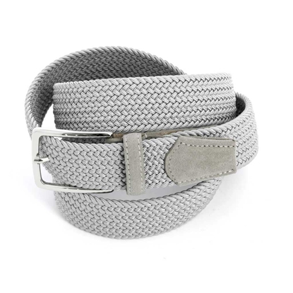 Picture of Pearl Grey Braided Belt - 3,5 cm. wide