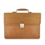 Picture of Teak Wood & Honey Leather Briefcase - One Compartment