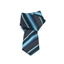 Picture of Turquoise/Grey Regimental Silk Tie - 7 cm. wide 