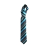 Picture of Turquoise/Grey Regimental Silk Tie - 7 cm. wide 