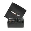 Picture of Black Alcantara Belt - Double Loops - 3,5 cm. wide