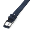 Picture of Dark Blue Alcantara Belt - Double Loops - 3,5 cm. wide