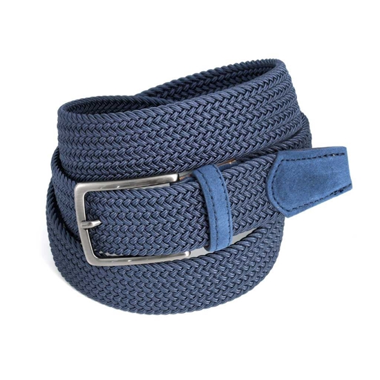 Picture of Aviation Blue Braided Belt - 3,5 cm. wide