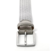 Picture of Pearl Grey Braided Belt - 3,5 cm. wide