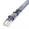 Picture of Aviation Blue Vintage Shaped Calf Leather Belt