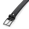 Picture of Black Hammered Calf Leather Belt - 3,5 cm. wide