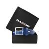 Picture of Blue Lizard Print Calf Leather Belt - 3,5 cm. wide