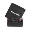Picture of Dark Brown Hammered Calf Leather Belt - 3,5 cm. wide