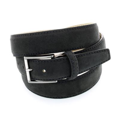 Picture of Black Alcantara Belt - 3,5 cm. wide