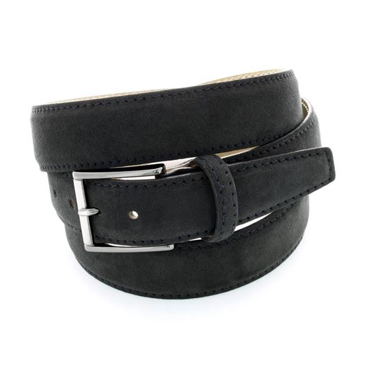 Picture of Black Alcantara Belt - 3,5 cm. wide