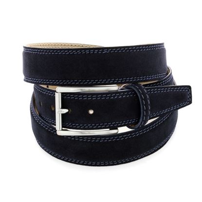 Picture of Dark Blue Alcantara Belt - 3 cm. wide