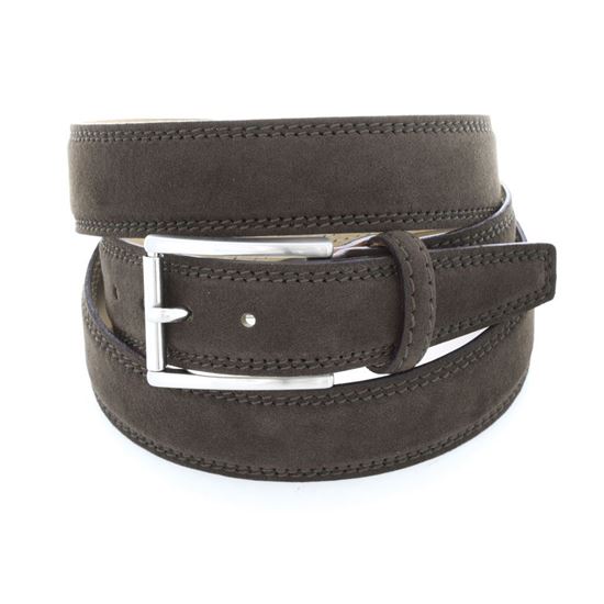 Picture of Dark Brown Alcantara Belt - 3 cm. wide
