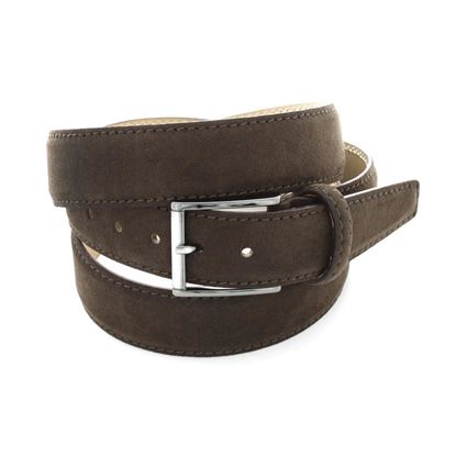 Picture of Dark Brown Alcantara Belt - 3,5 cm. wide