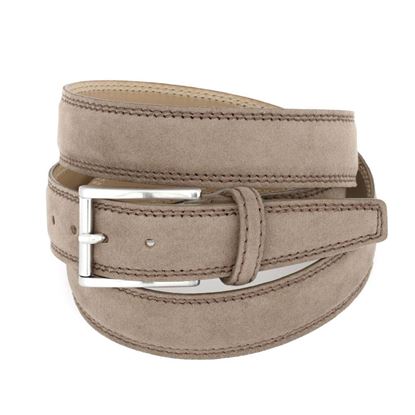 Picture of Dove Brown Alcantara Belt - 3 cm. wide