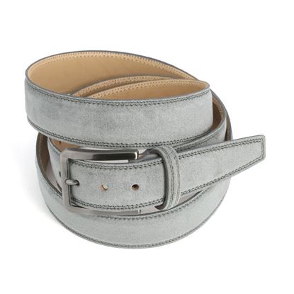 Picture of Mid Grey Alcantara Belt - 3,5 cm. wide
