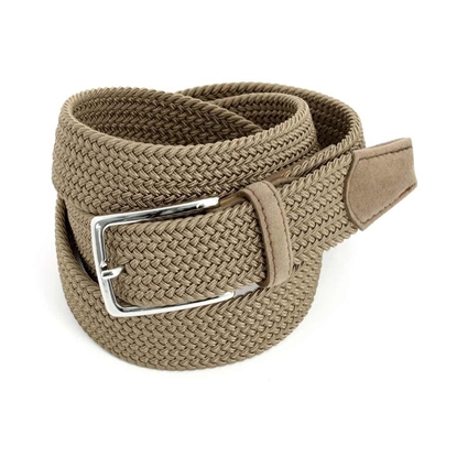 Picture of Dove Brown Braided Belt - 3,5 cm. wide