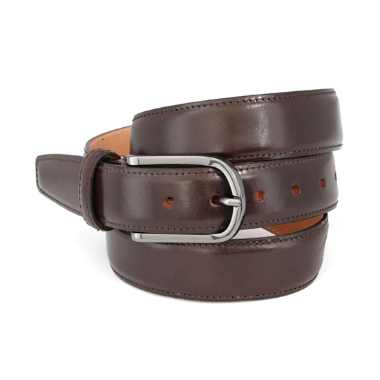 Picture of Dark Brown Smooth Calf Leather Belt - 3 cm. wide
